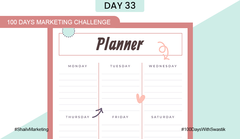 Planner – 100 Days Marketing Challenge