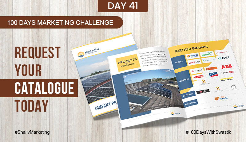Request your catalogue today- 100 Days Marketing Challenge