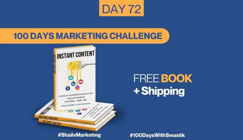 Free Book Plus Shipping – 100 Days Marketing Challenge