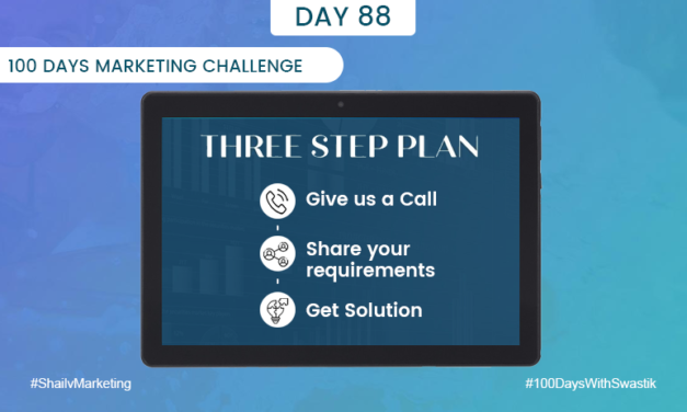 Three Step Plan – 100 Days Marketing Challenge